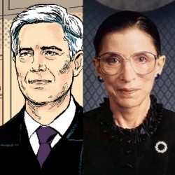 Neil Gorsuch and Ruth Bader Ginsburg
